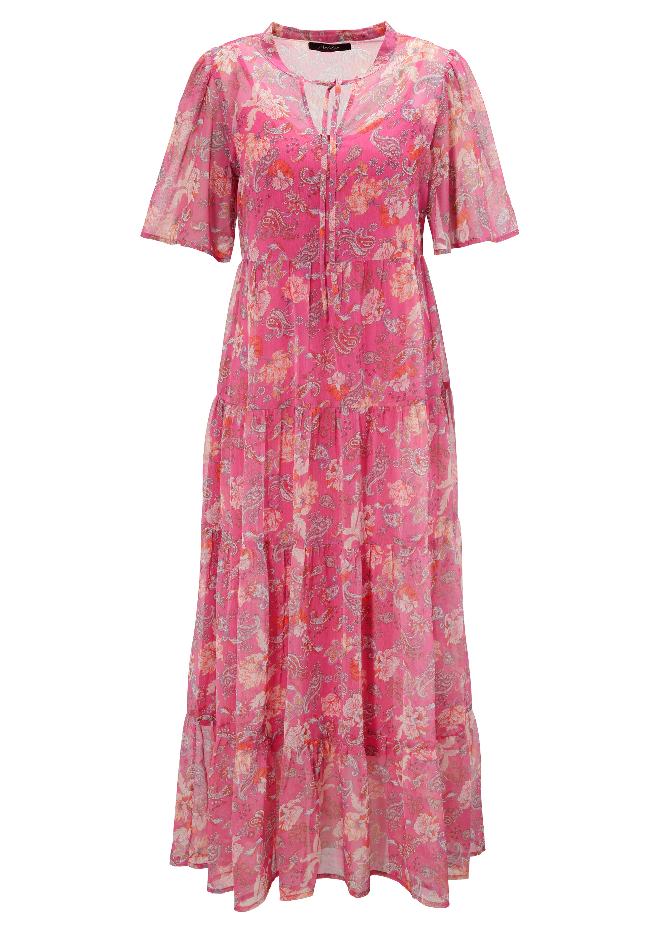 Aniston CASUAL Sommerkleid mit fantasievollem Blumen- und Paisley-Druck