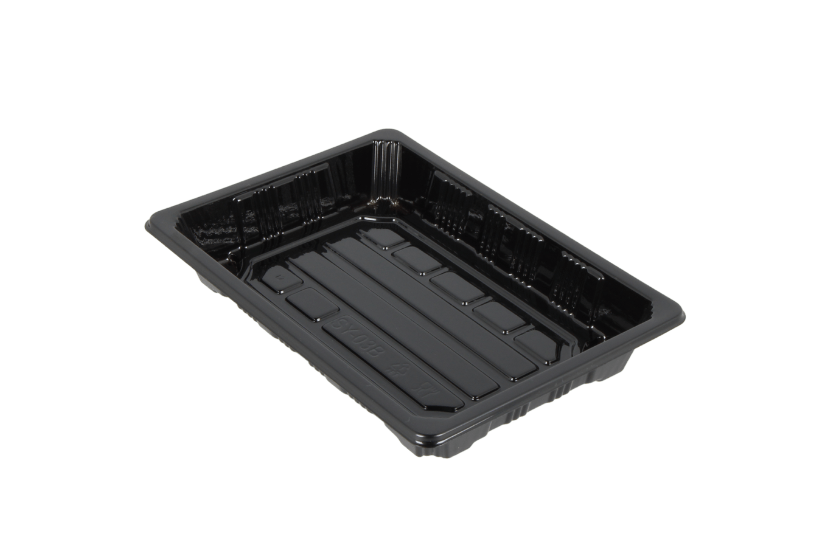 Sushi tray SY-03 + deksel 165x115x20mm Zwart