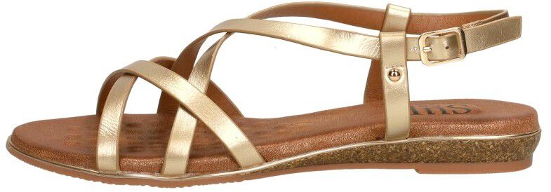 Sub55 Sandalen Plat goudkleur