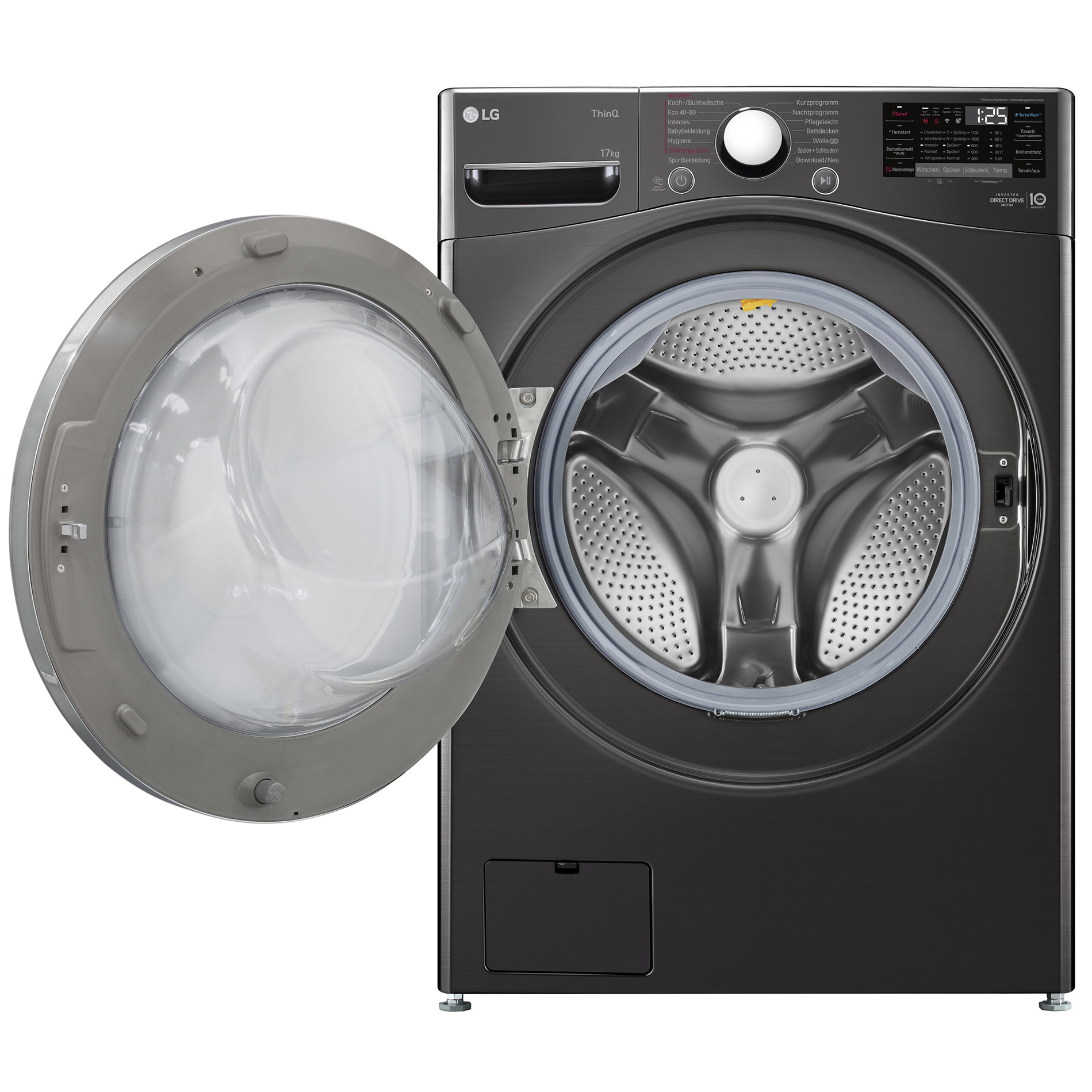 LG Waschmaschine F11WM17TS2B - Metallic Black Steel - 17 kg - E