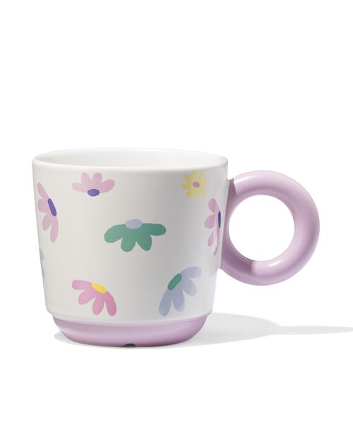 mug 280ml faïence fleur