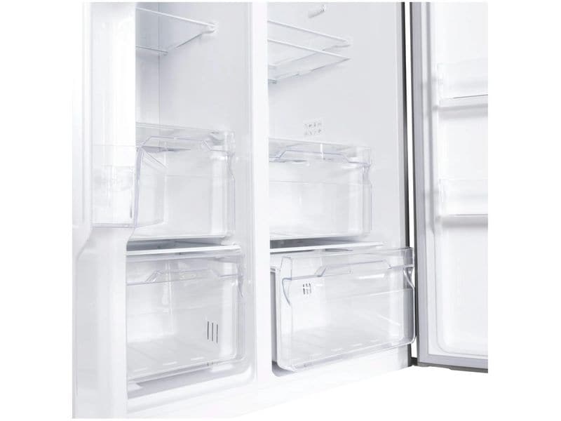 Kibernetik Foodcenter FC513 Grau Side by Side Kühlgerät mit Icemaker