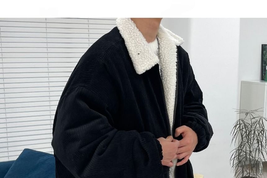 SeoulPop - Unisex Corduroy Gewatteerde Jas