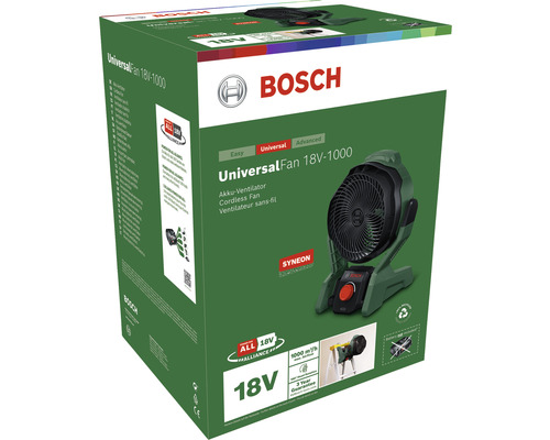 Bosch UniversalFan 18V-1000 accu vloerventilator, staande ventilator, tafelventilator, zonder accu en lader