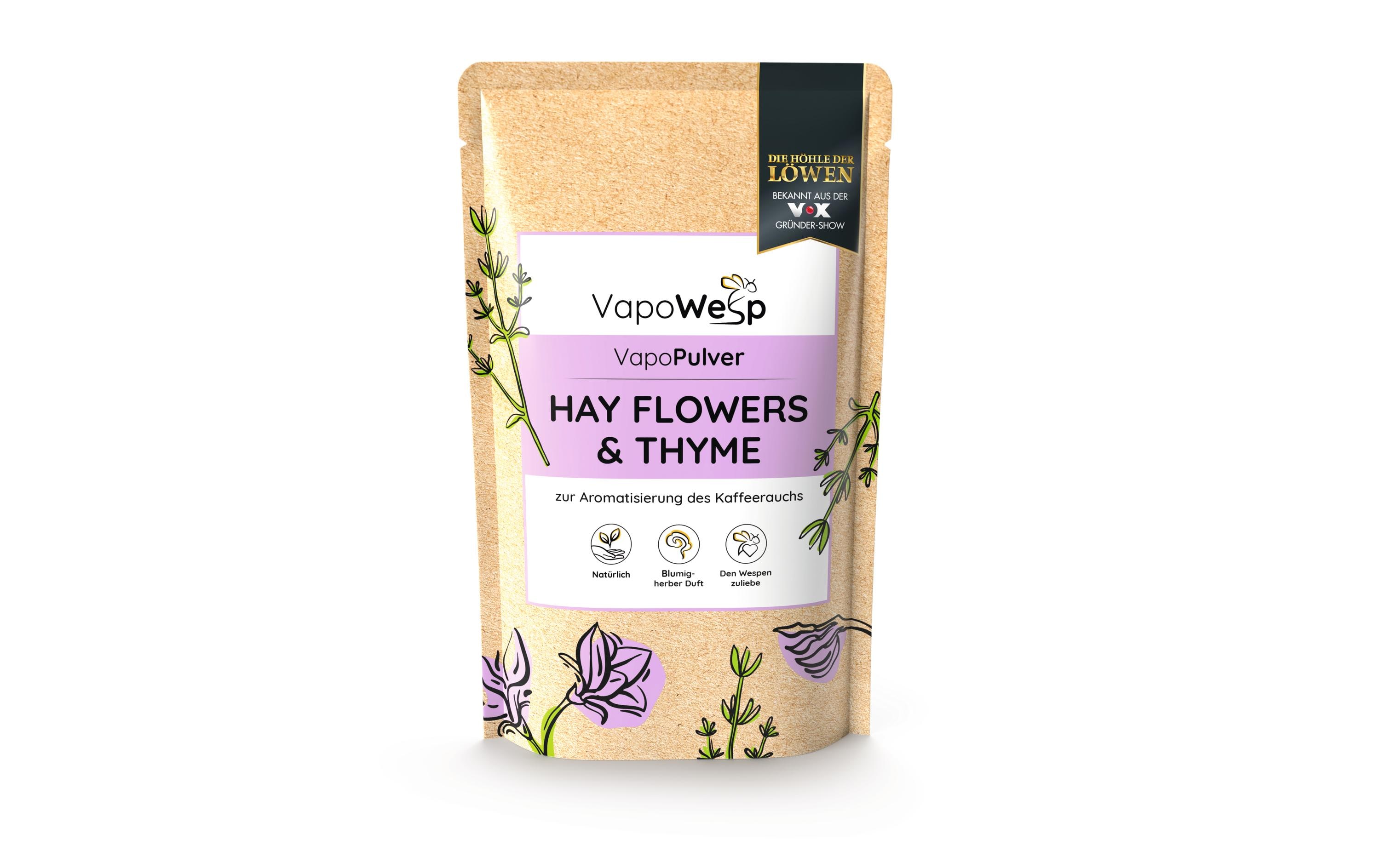 Ersatzkräuter Heublumen & Thymian, 100 gAromakräuter- Nachfüllpackung für die Räucherbox