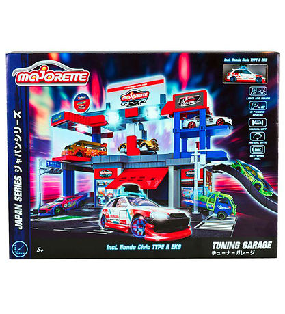 Majorette Garage m. Auto, Sound und Licht - Japan Series Tuning