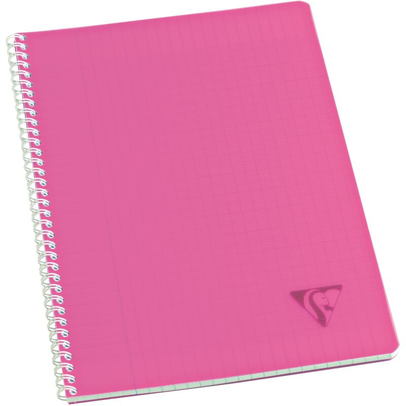 Cahier spirale Clairefontaine Linicolor 17 x 22 cm grands carreaux 100 pages