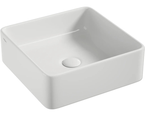 Jungborn opzetwastafel THREE 37 x 37 cm glanzend wit incl. keramische afvoerplug