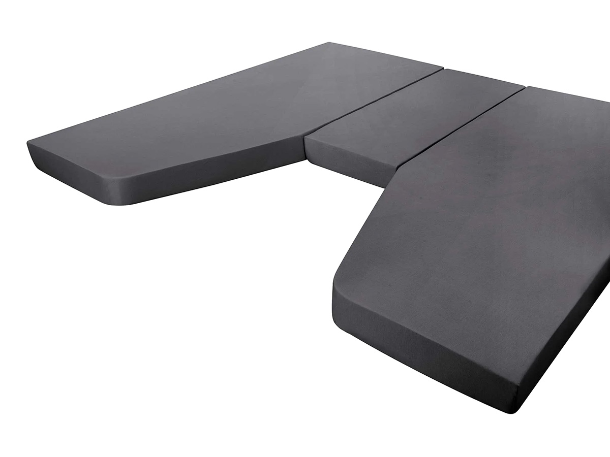 Walra Multifit lengtebed 3 delig hoeslaken - Anthracite