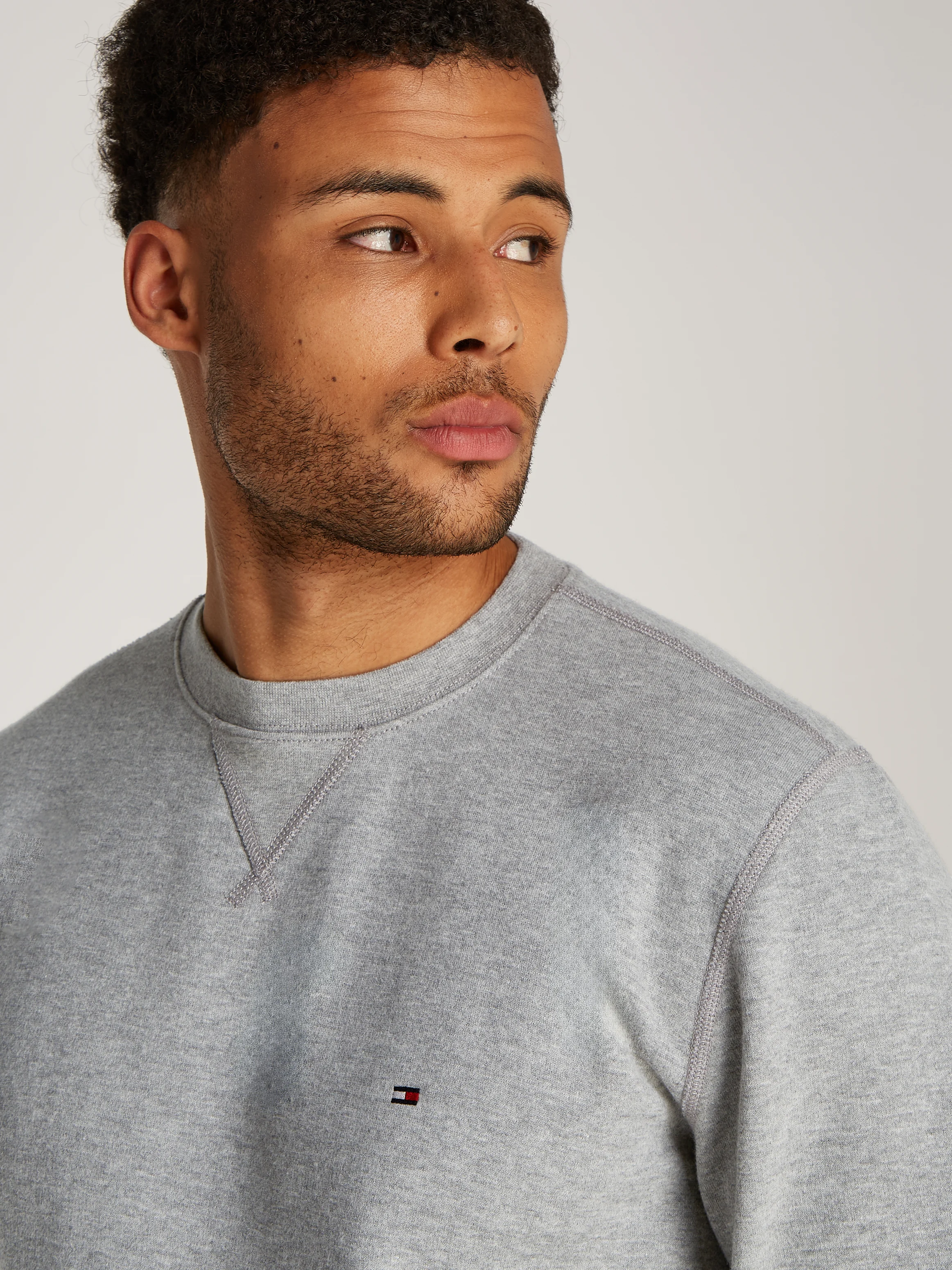 Sweat en coton mélangé | Gris
