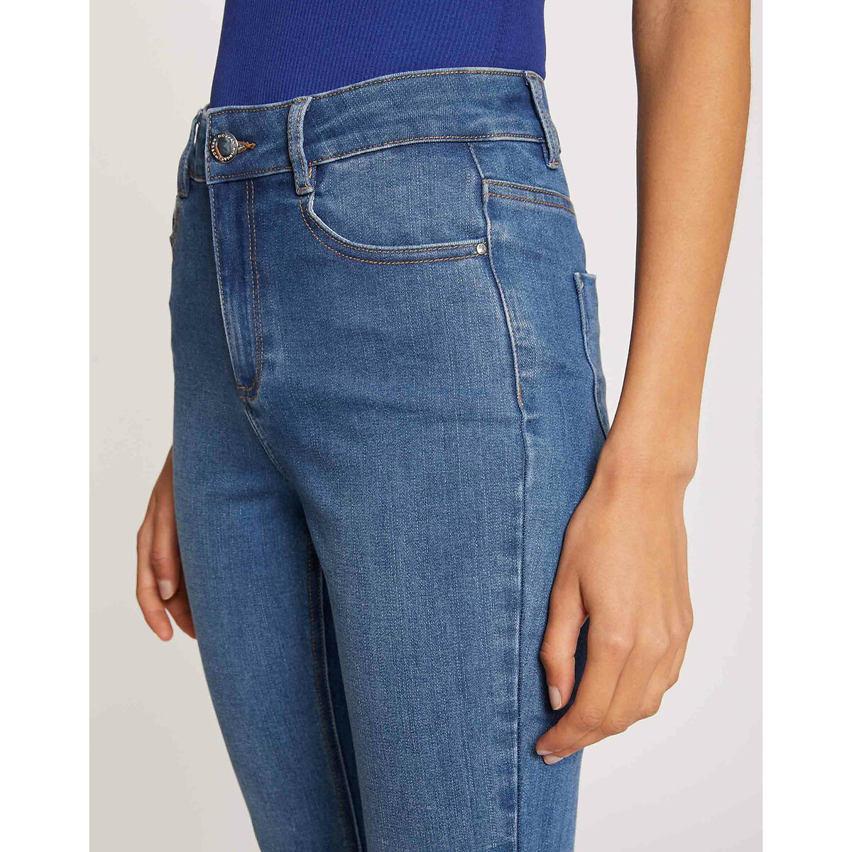 MORGAN<br>Jeans skinny com cauda alta