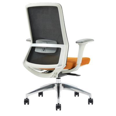 Fauteuil de bureau POLAR - accoudoirs réglables - appuie-tête en option - noir et aune