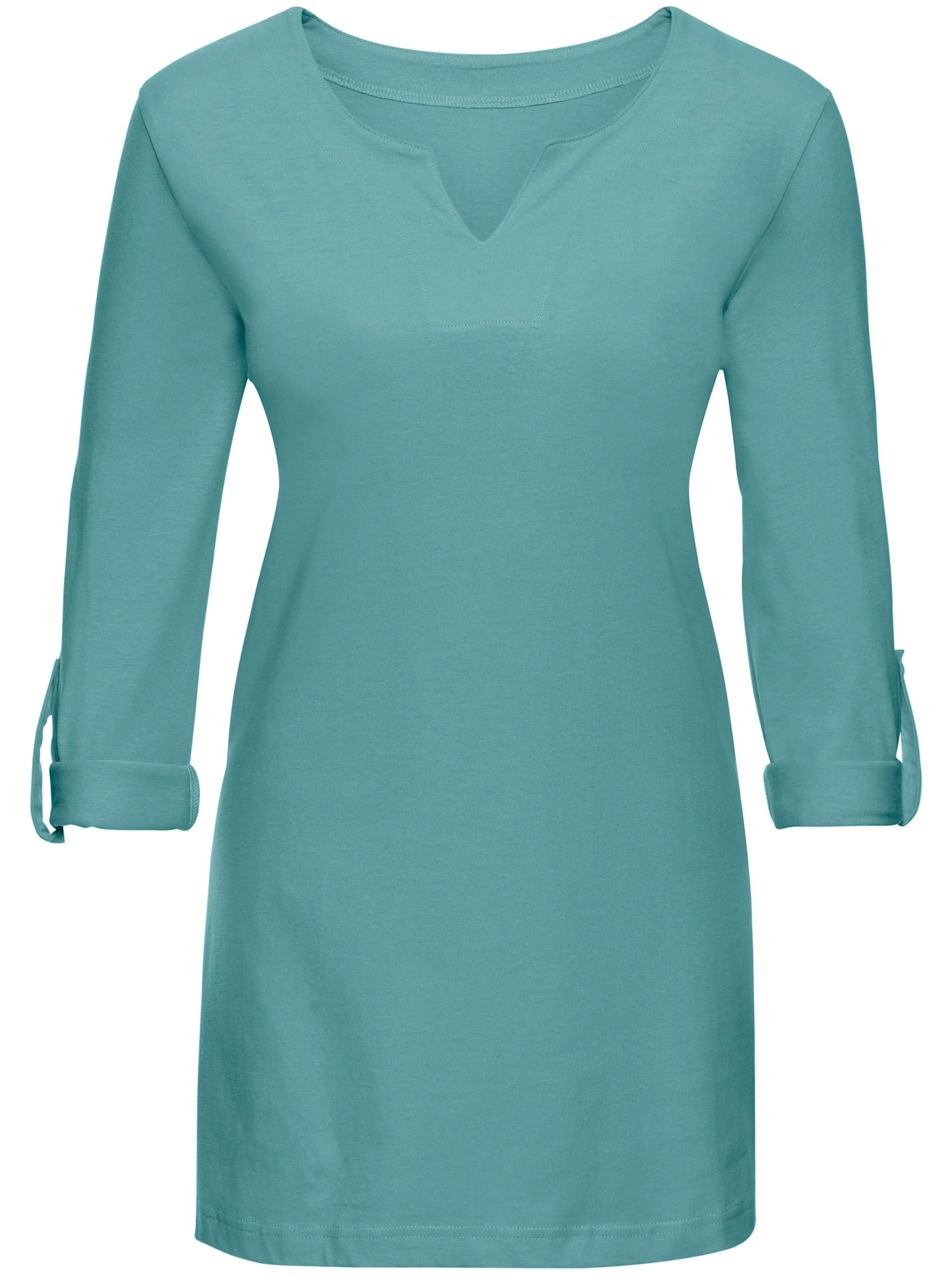 Longshirt in türkis