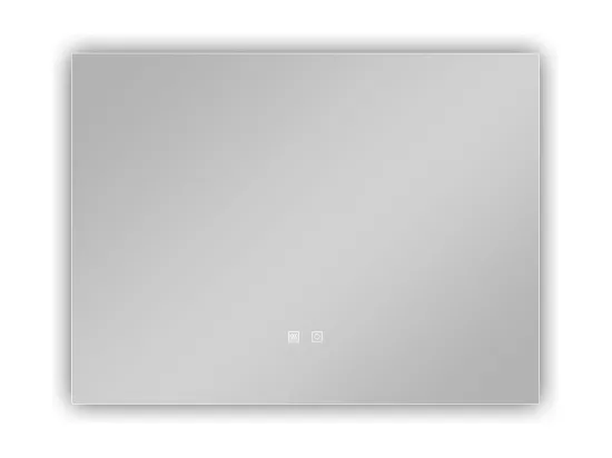 AICA Miroir de salle de bain rétro-éclairé sans cadre 70x50cm, Tricolore + Anti-buée + Mémoire + Dimmable