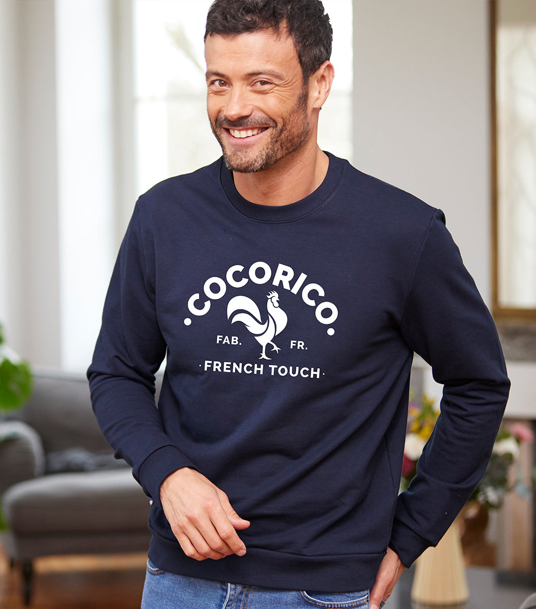 Sweat Homme Marine - Coq Français
