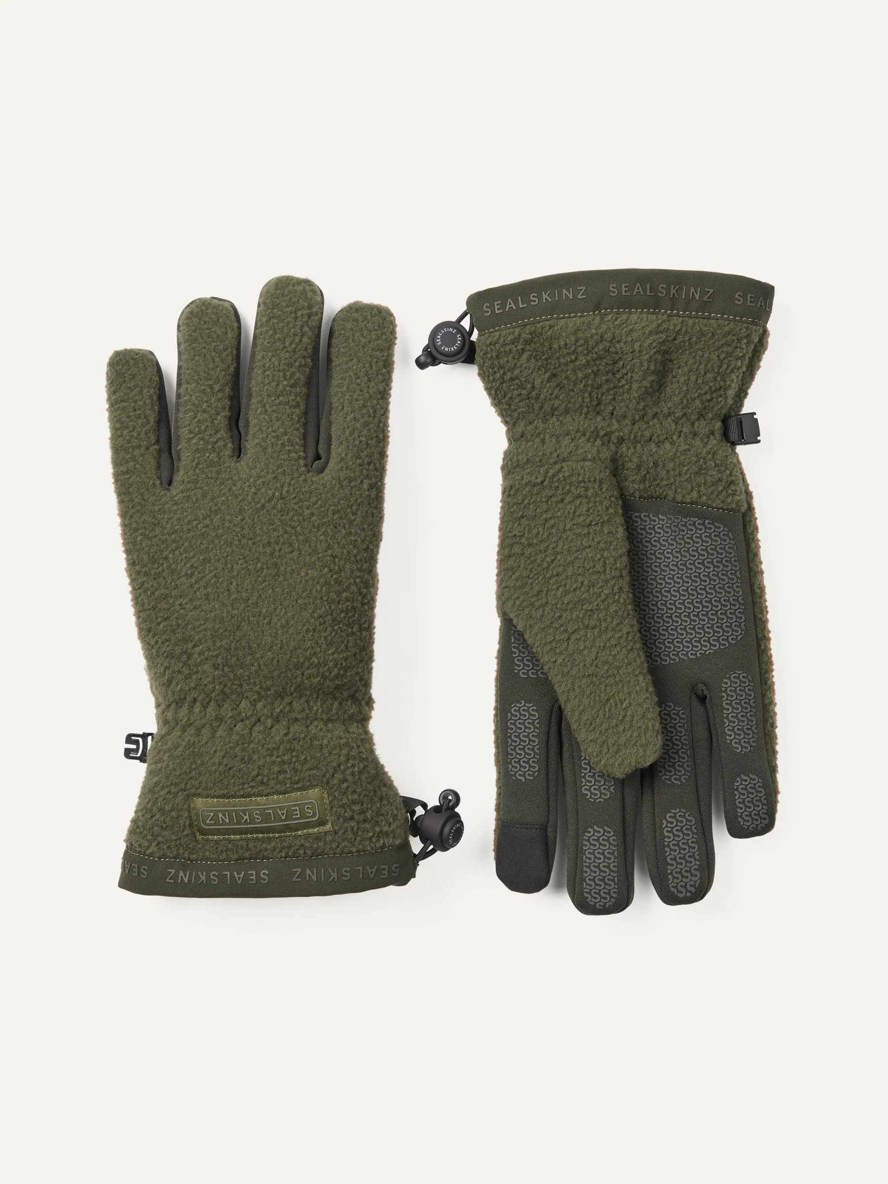 Groen - Sealskinz Hoveton waterdichte sherpa fleece handschoen
