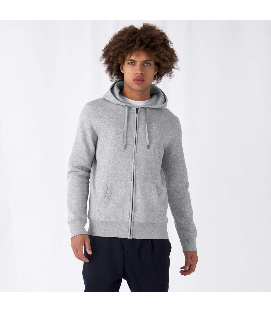 B&C - Veste à capuche - Homme (Gris) - UTRW7936