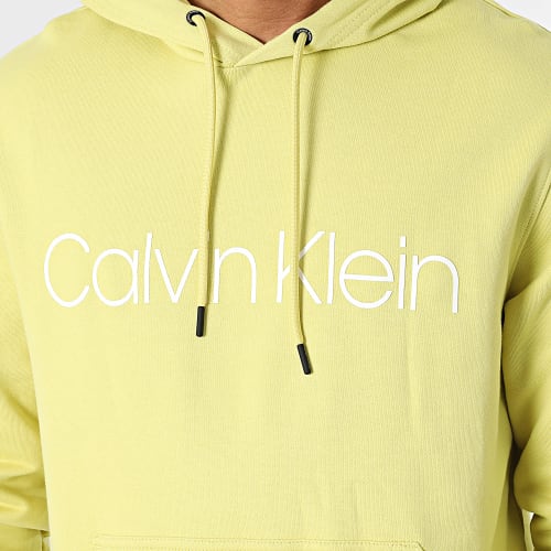 Sweat Capuche Cotton Logo 7033 Jaune