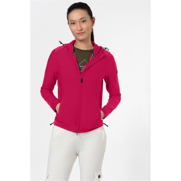 Veste polaire randonnée SUPER.NATURAL W ADVENTURE HOODED SANGRIA