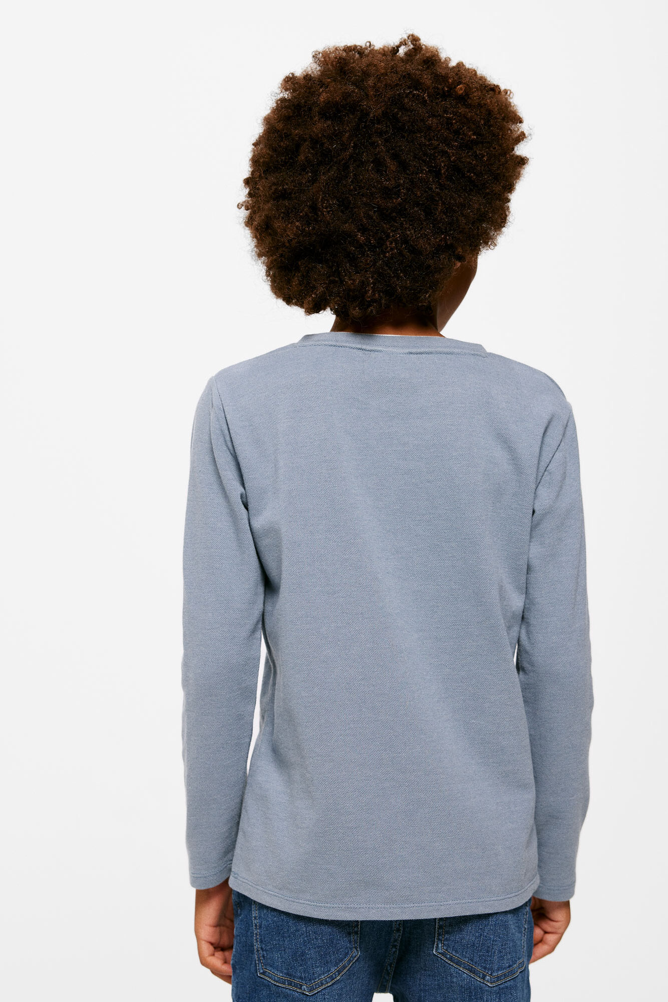 Camiseta infantil de gola dupla