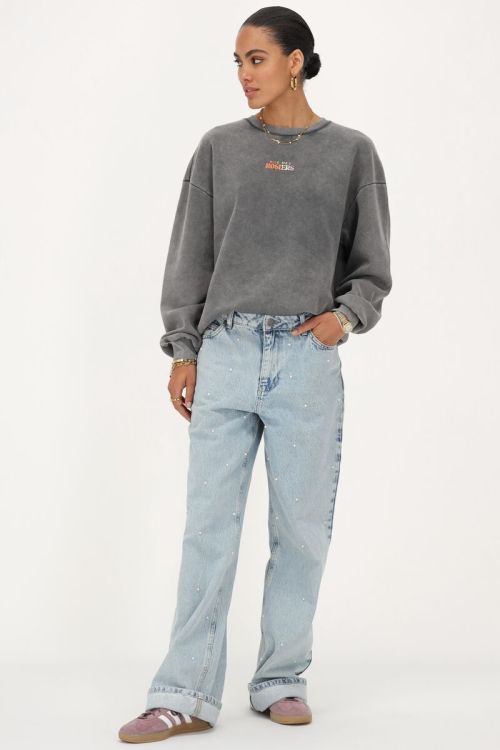 Donkergrijze sweater 