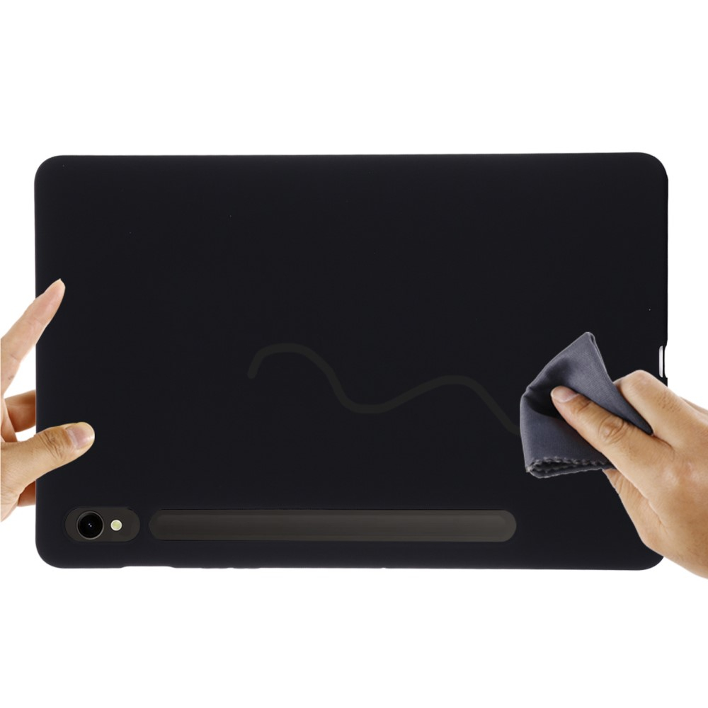 Samsung Galaxy Tab S10 FE / Tab S9 FE Silikon Case Hülle - Schwarz