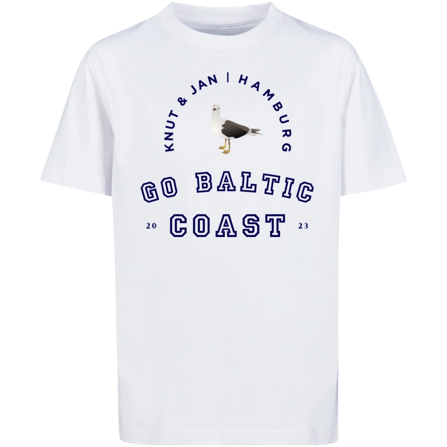 F4NT4STIC T-Shirt Möwe Knut & Jan Hamburg weiß