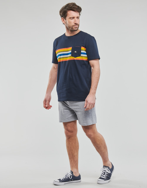 Quiksilver - SURFADELICA STRIPE SS - Marine / Jaune