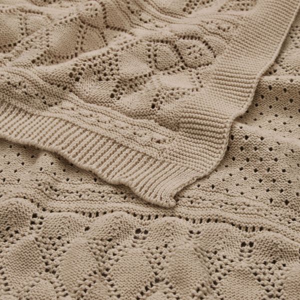 Cam Cam Copenhagen Pointelle Gebreide Baby Deken - Hazel