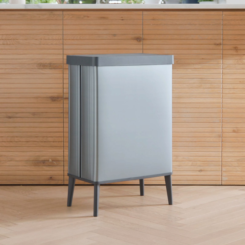 Poubelle Curver 'Verto' bleu 54L
