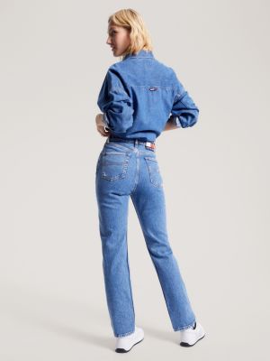 Calça jeans reta Julie Ultra High Rise