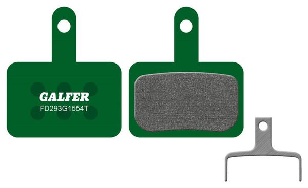 Paire de Plaquettes Semi-Métalliques Galfer FD293 G1554T Pro pour Freins Shimano / Tektro / TRP