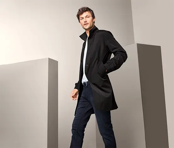 Mantel mit Stehkragen