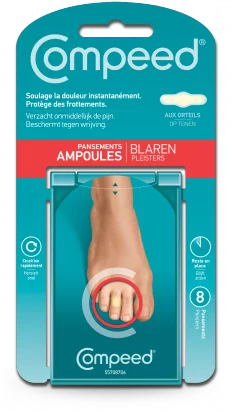 Pansements Ampoules aux Orteils - 8 unités