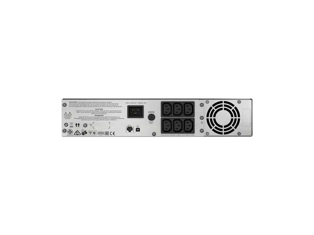 APC Smart-UPS C 2000VA 2U - UPS (rackversion) - AC 230 V - 1300 Watt - 2000 VA - USB - output-stikforbindelser: 6 - 2U - sort - for P/N: AR4018SPX432, AR4024SP, AR4024SPX429, AR4024SPX431, AR4024SPX432, NBWL0356A