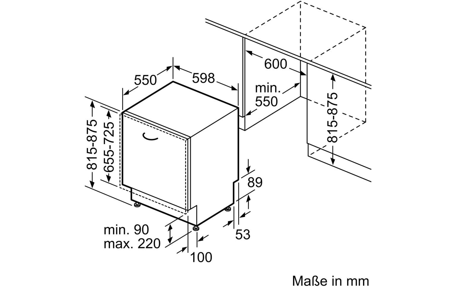 BOSCH vollintegrierbarer Geschirrspüler »SMD6ECX12E« 14 Massgedecke