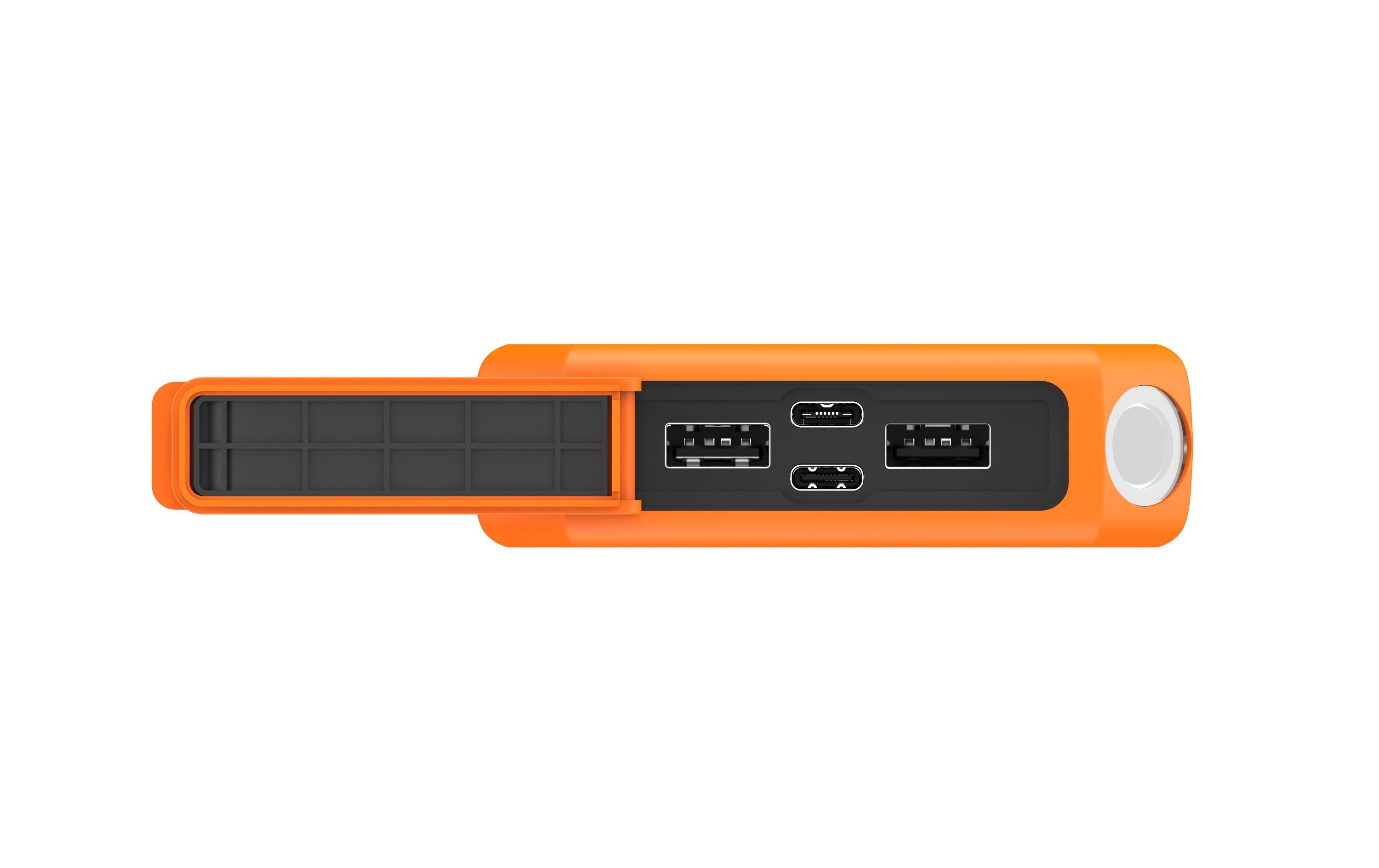 Powerbank XR202 20000 mAhMobiler, schnellladefähiger Zusatzakku mit vier USB-Ladebuchsen