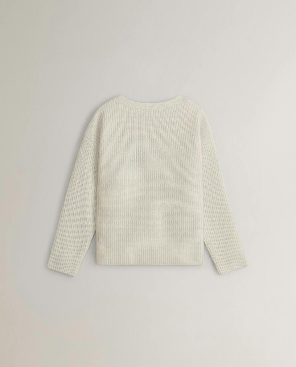 SUÉTER DE CASHMERE CANELADO