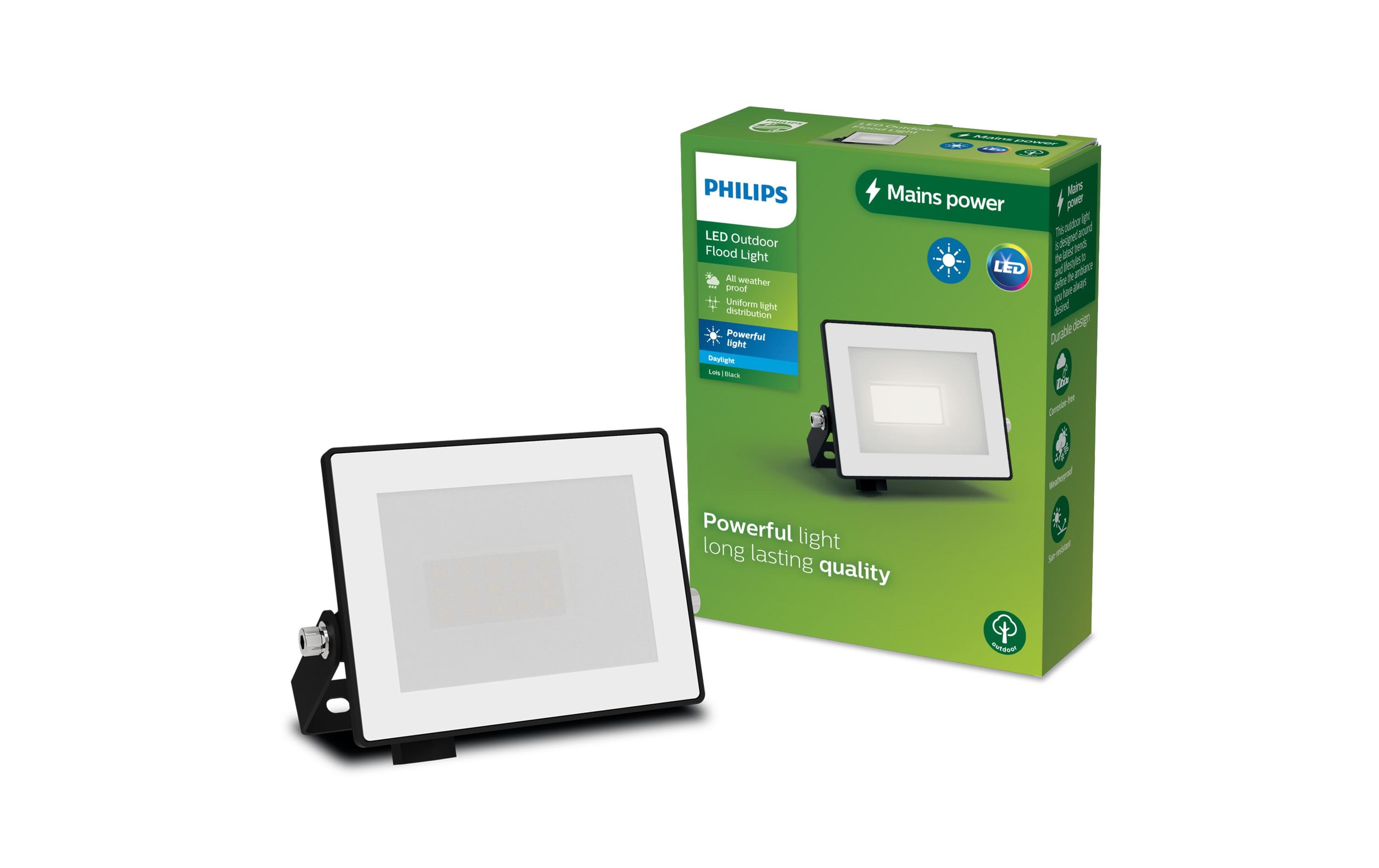 Lois Flutlicht 10W 5000K IP65 10 WPhilips 8720169365049 Aussenbeleuchtung Wandbeleuchtung für den Aussenbereich Nicht austauschbare(s) Leuchtmittel LED F