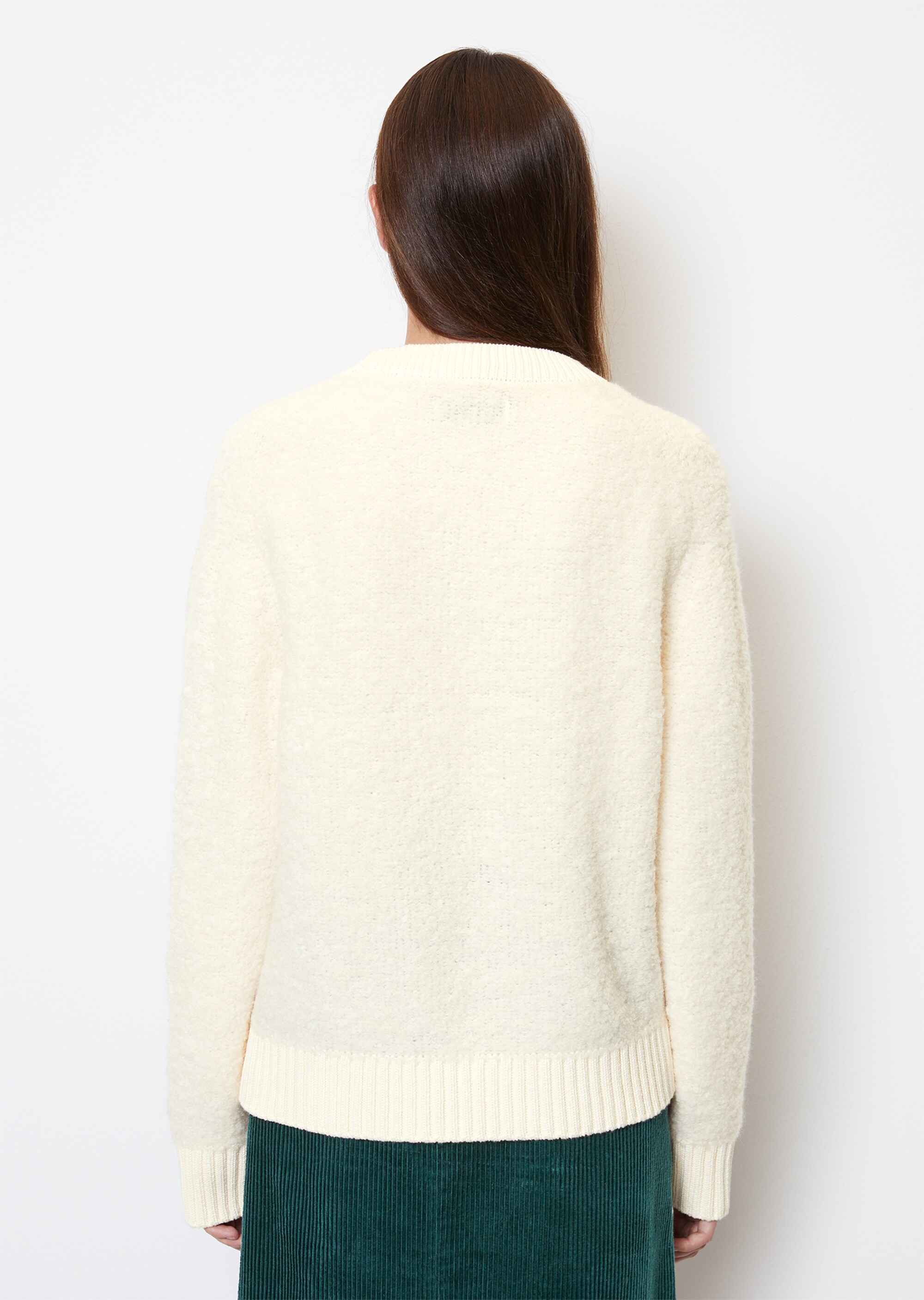 Bouclé-Pullover relaxedmit kuscheliger Alpakawolle