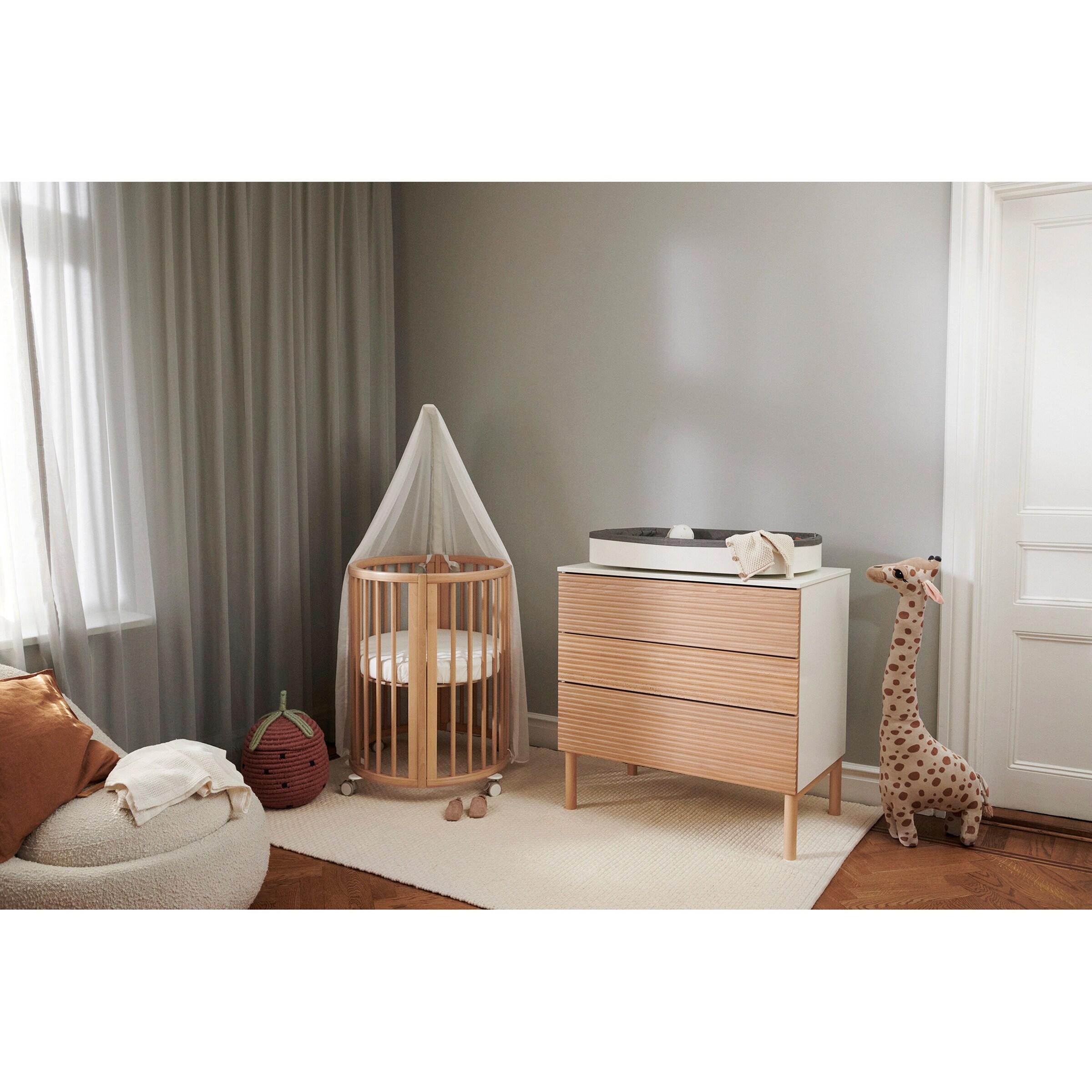 Stokke® - SLEEPI™ Bundle Kommode inkl. Wickelaufsatz Changer natural