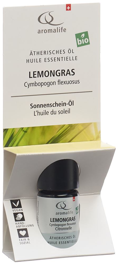Aromalife TOP Lemongras<br>5 ml, Flasche, Ätherisches Öl, BIO