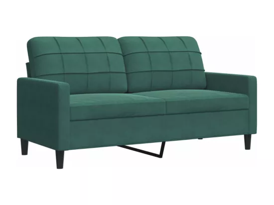 Ensemble de canapés 3 pcs avec coussins et traversins velours