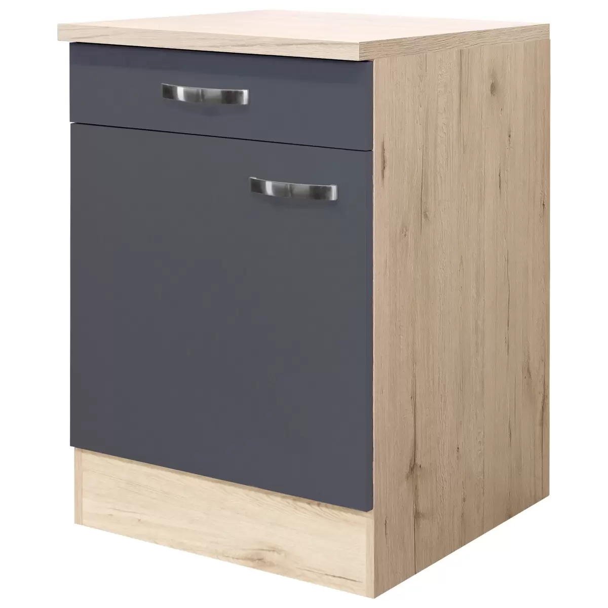 Küchenunterschrank Shadow grau,Eiche