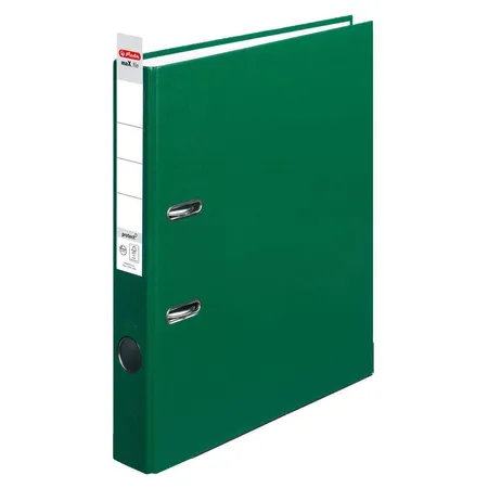 Herlitz Ordner PP A4 5cm FSC-Mix maXfile protect grün