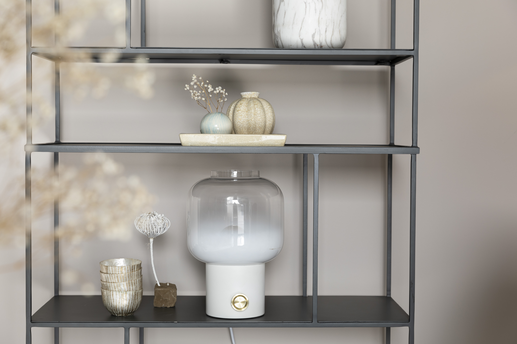 Taffellamp Moody zwart