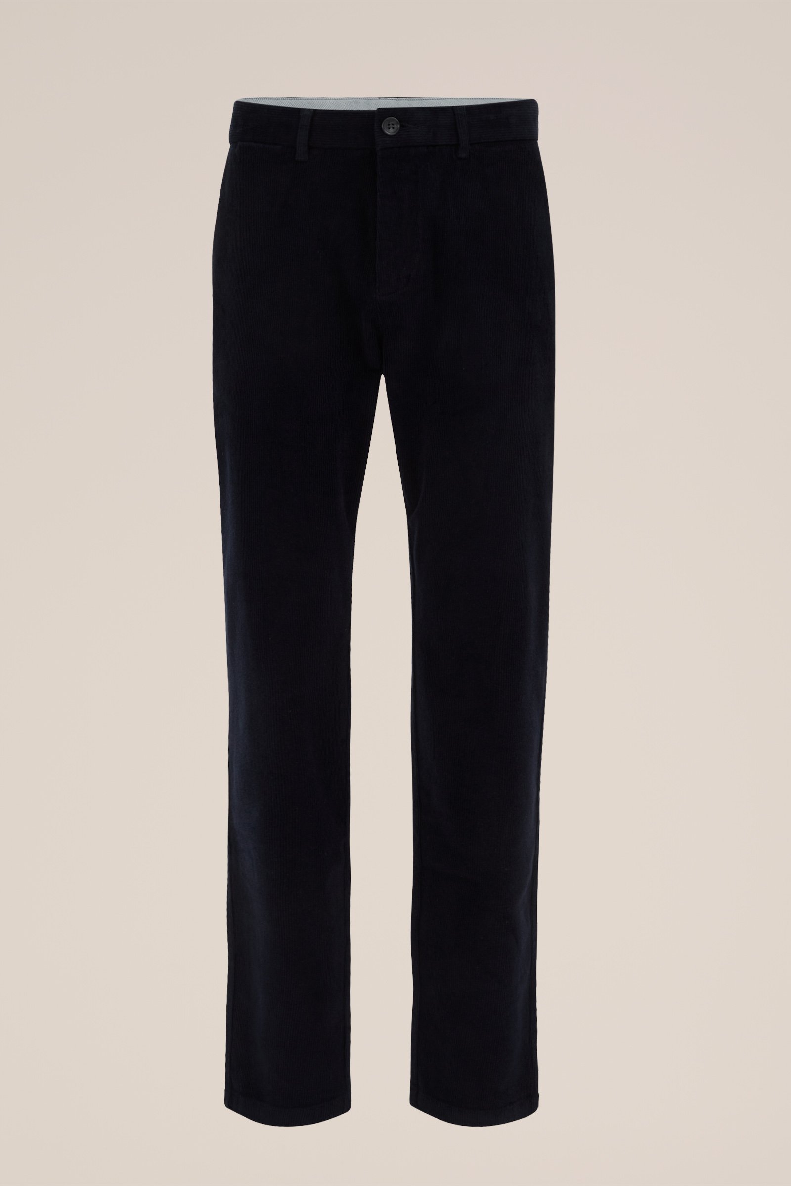 slim fit chino van corduroy Fundamentals Donkerblauw