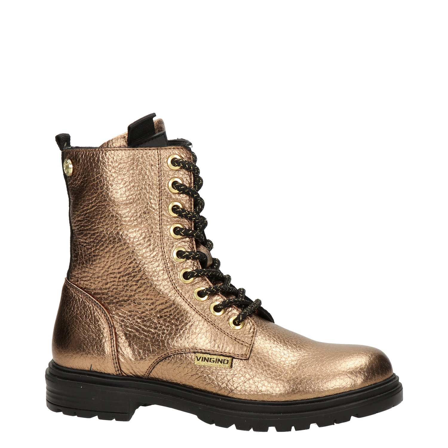 Julia meisjes veterboot Vingino Goud
