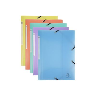 Exacompta Chromaline - Chemise polypro à 3 rabats - A4 - pour 200 feuilles - disponible dans différentes couleurs pastels