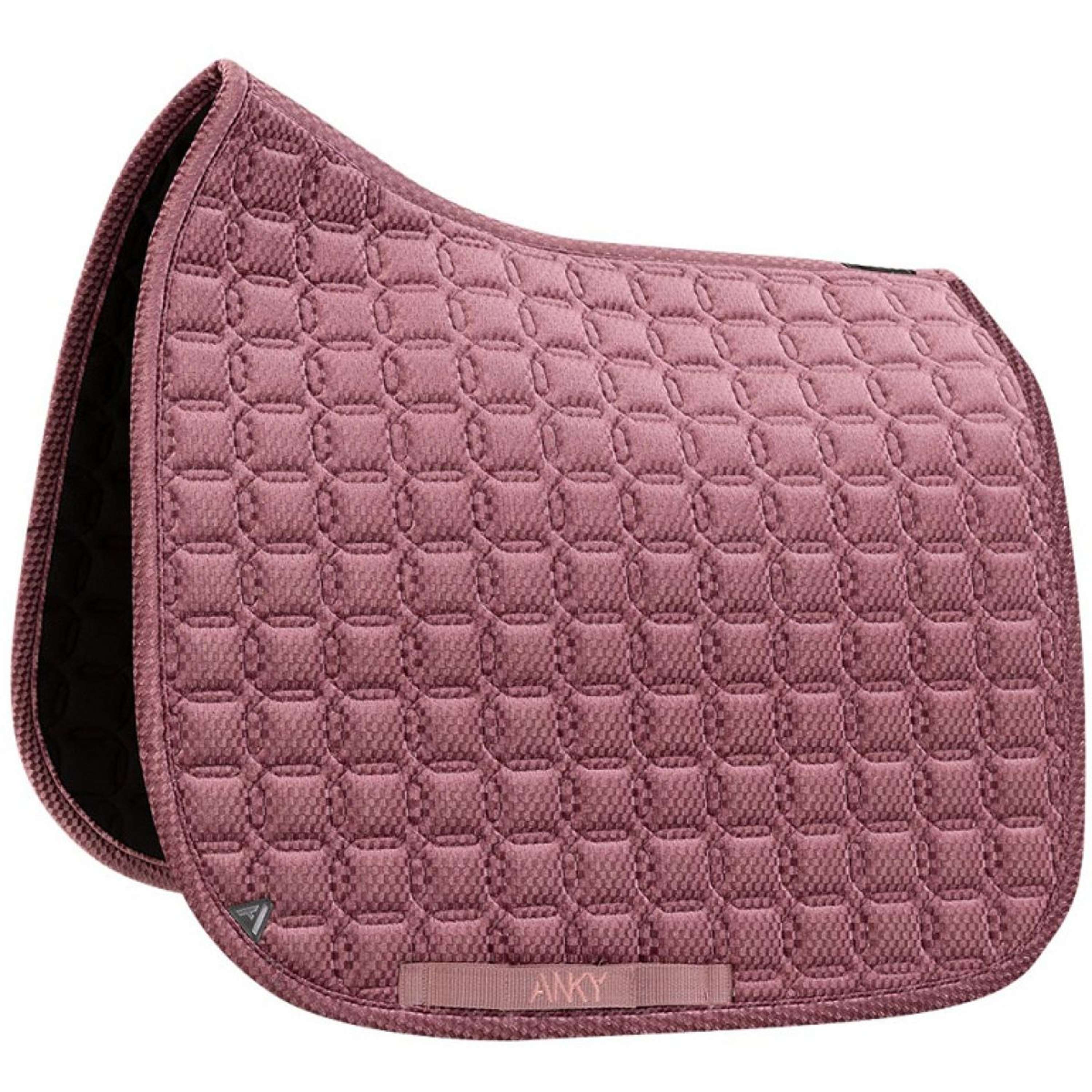ANKY Zadeldekje Check Velvet XB25003 Dressuur Mellow Mauve